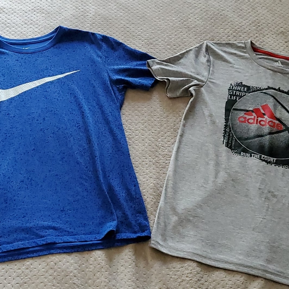 Lot of boys t shirts Nike and Adidas